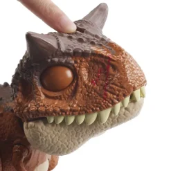 Jurassic World Muñecos Articulados* Bebe Carnotaurus Mordedor Dinosaurio Articulado Con Movimientos Y Sonidos