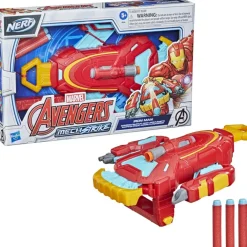 Nerf Muñecos Articulados*Lanzador Blaster Mechstrike Guantelete Iron Man Los Vengadores Marvel Hasbro
