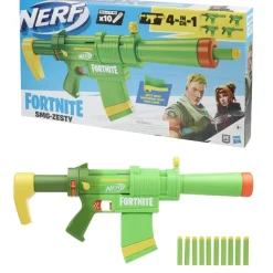 Nerf Juguetes Al Aire Libre*Lanzador Blaster Smg-Zesty De Fortnite