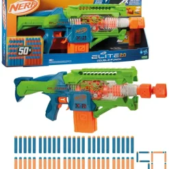 Hasbro Juguetes Al Aire Libre*Lanzador Nerf Elite 2.0 Double Punch