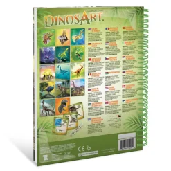 Dinos Art Juegos Educativos*Libro Creativo De Pegatianas Por Numeros Cuaderno Dinosaurios Dinosart