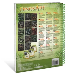 Dinos Art Juegos Educativos*Libro Creativo De Rascar Y Esbozar Cuaderno Dinosaurios Dinosart