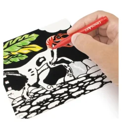 Dinos Art Juegos Educativos*Libro Creativo Pequeno Arte En Terciopelo Dinosaurios Dinosart