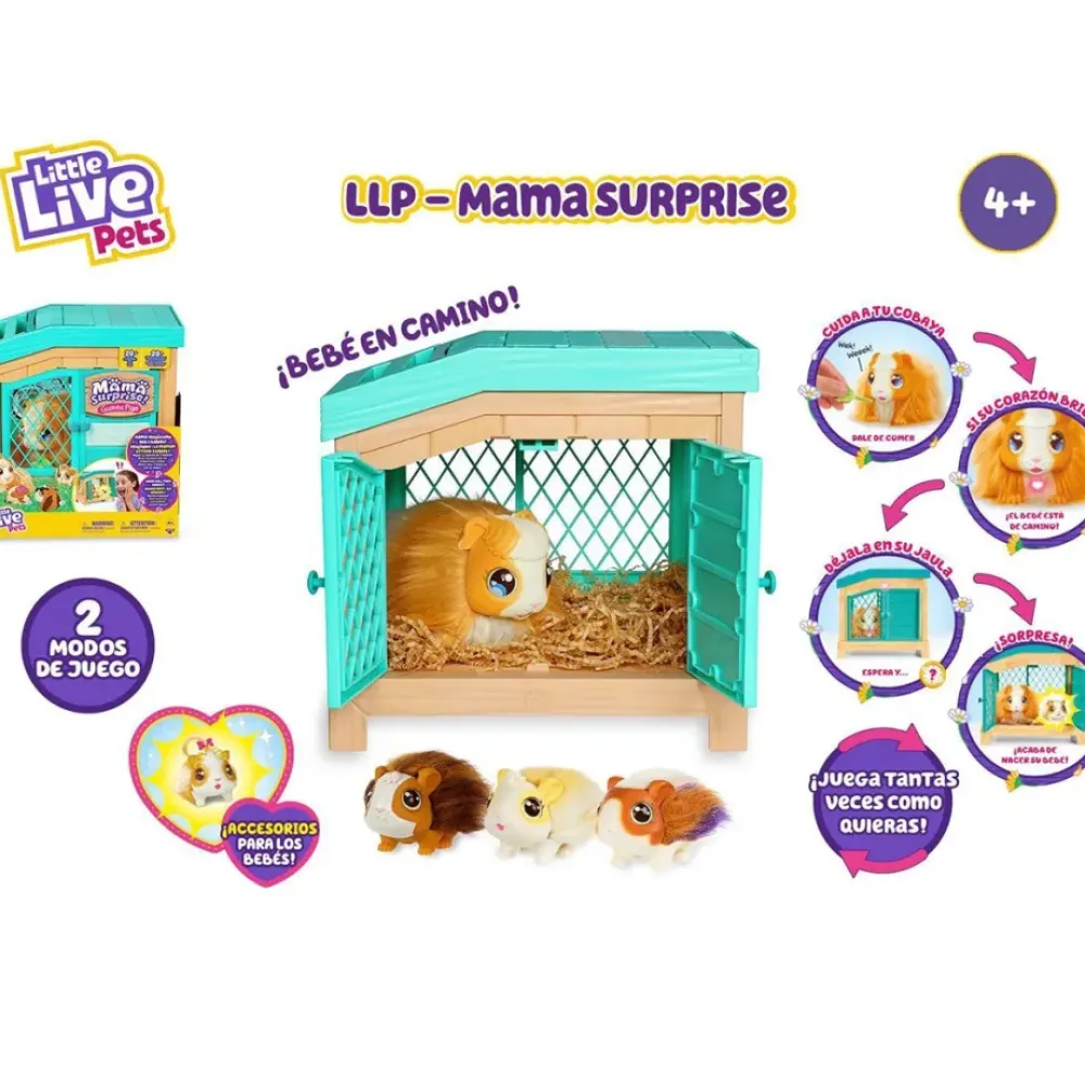 LITTLE LIVE PET Electrónicos*s Mascota Interactiva Cobaya Guinea Pigs Mama Surprise