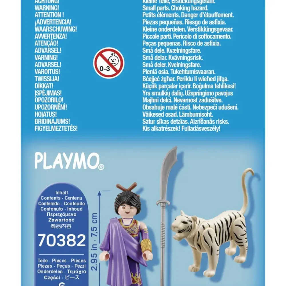 Playmobil Muñecos Articulados*Luchadora Asiatica Con Tigre Special Plus