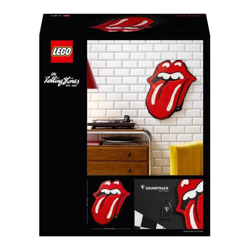 LEGO Puzzles Y Construcciones*Manualidades De Decoracion The Rolling Stones Logo Cuadro Moderno Art