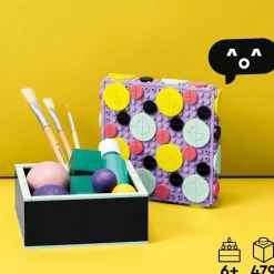 LEGO Puzzles Y Construcciones*Manualidades De Decoracion Organizador De Escritorio Caja Grande Dots