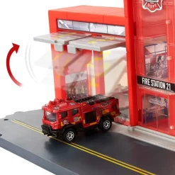 Matchbox Coches, Circuitos Y Radiocontrol* Conductores De Accion Set De Juego Con Sonidos Para Coches De Juguete