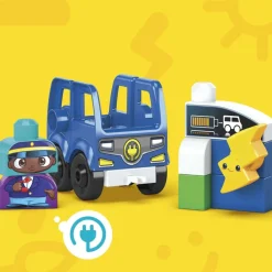 Mega Bloks Preescolar* Ciudad Verde Autobus Electrico, Juguete De Bloques De Construccion