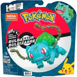 Mega Construx Puzzles Y Construcciones* Pokemon Bulbasaur Figura De 175 Bloques De Construccion