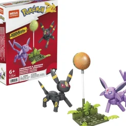 Mega Construx Puzzles Y Construcciones* Pokemon Pack Umbreon Y Espeon Figuras De Bloques De Construccion