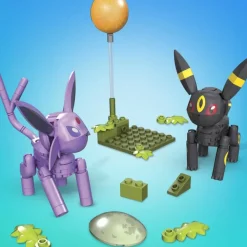 Mega Construx Puzzles Y Construcciones* Pokemon Pack Umbreon Y Espeon Figuras De Bloques De Construccion