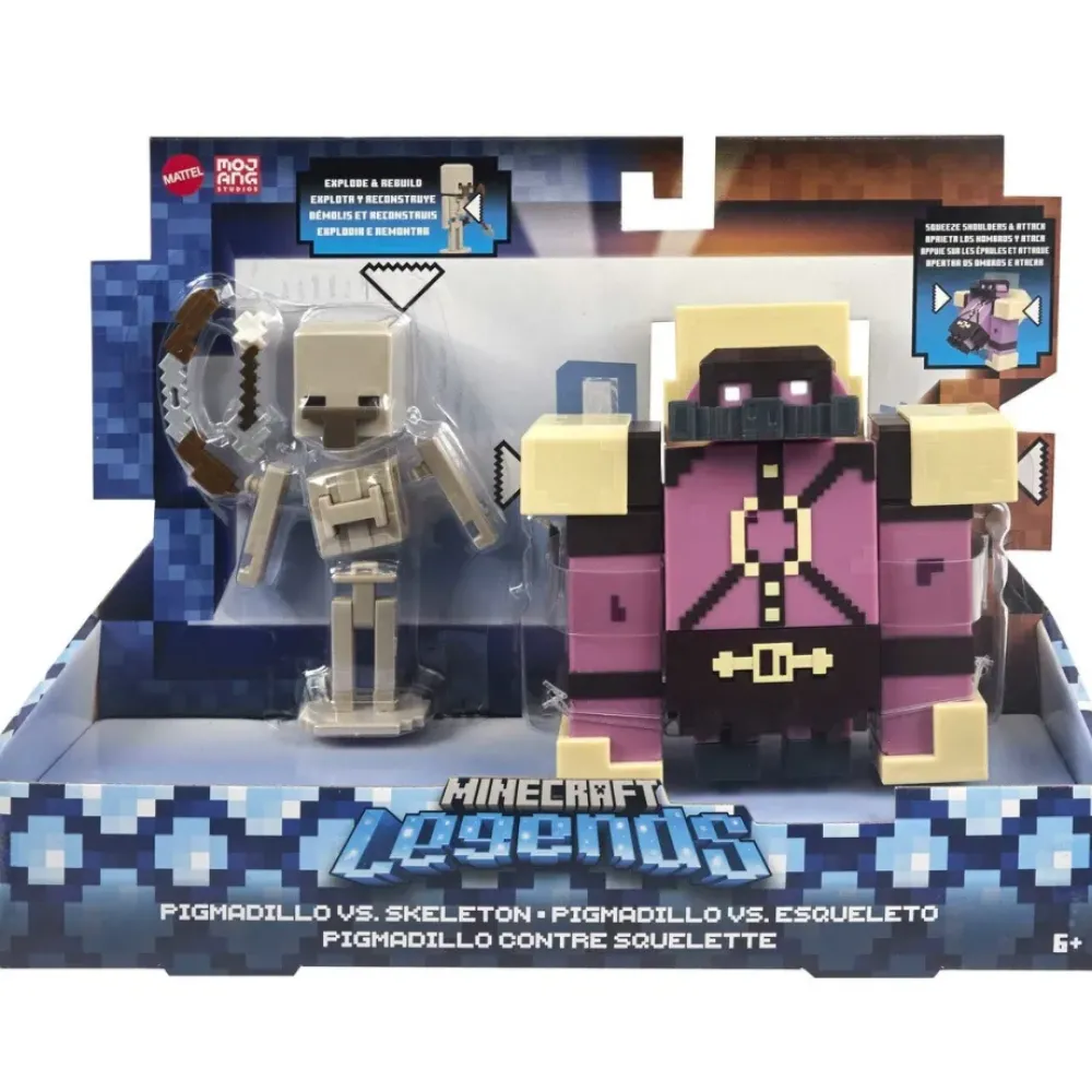 Minecraft Muñecos Articulados* Legends 2 Figuras De Accion Nerviosas Surtidas