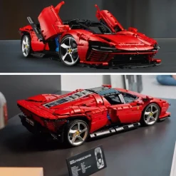 LEGO Puzzles Y Construcciones*Modelo De Coche Para Construir Ferrari Daytona Sp3 Escala 1:8 Technic