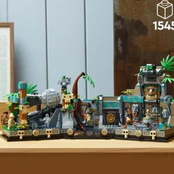 LEGO Puzzles Y Construcciones*Modelo De Construccion Templo Del Idolo Dorado Escena De La Pelicula Busca Del Arca Perdida Indiana Jones
