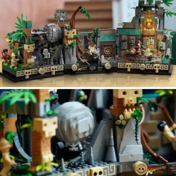 LEGO Puzzles Y Construcciones*Modelo De Construccion Templo Del Idolo Dorado Escena De La Pelicula Busca Del Arca Perdida Indiana Jones