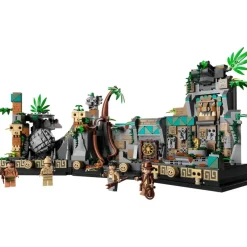 LEGO Puzzles Y Construcciones*Modelo De Construccion Templo Del Idolo Dorado Escena De La Pelicula Busca Del Arca Perdida Indiana Jones