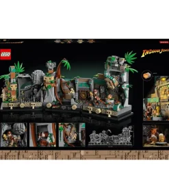 LEGO Puzzles Y Construcciones*Modelo De Construccion Templo Del Idolo Dorado Escena De La Pelicula Busca Del Arca Perdida Indiana Jones