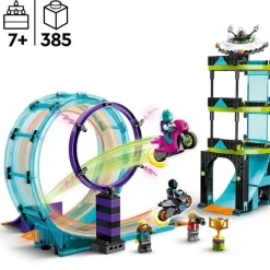 LEGO Puzzles Y Construcciones*Motos De Juguete Y Desafio Acrobatico: Rizo Extremo 1 O 2 Jugadores City Stuntz
