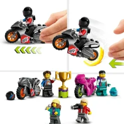 LEGO Puzzles Y Construcciones*Motos De Juguete Y Desafio Acrobatico: Rizo Extremo 1 O 2 Jugadores City Stuntz
