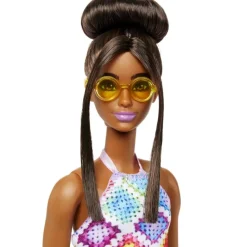 Barbie Munecas Y Peluches*Muneca Afroamericana Con Vestido Crochet Fashionista Modelos Surtidos