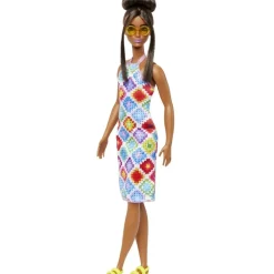 Barbie Munecas Y Peluches*Muneca Afroamericana Con Vestido Crochet Fashionista Modelos Surtidos