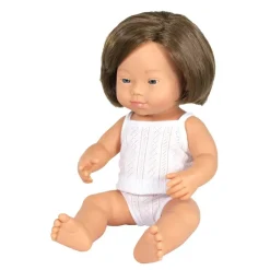 Miniland Munecas Y Peluches*Muneca Bebe Caucasico Nina Con Sindrome De Down