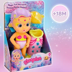 Bloopies Munecas Y Peluches*Muneca Bebe Con Disfraz De Sirena Magic Tail Mermaids