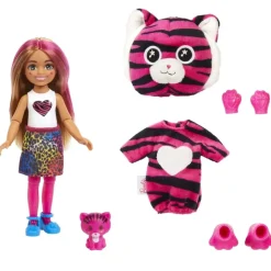 Barbie Munecas Y Peluches*Muneca Chelsea Con Disfraz De Tigre Cutie Reveal