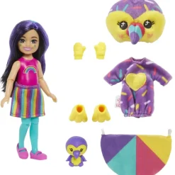 Barbie Munecas Y Peluches*Muneca Chelsea Con Disfraz De Tucan Cutie Reveal