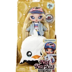 Na! Na! Na! Surprise Munecas Y Peluches*Muneca Con Bolso Pompon Set 2 En 1 Glam Series Erika Featherton (Aguila)