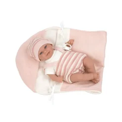 Muñecas Arias Munecas Y Peluches*Muneca Con Peso Elegance 35 Cm Babyto Rosa Con Manta