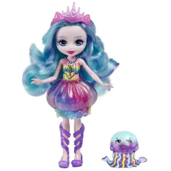 Enchantimals Munecas Y Peluches*Muneca Jelanie Jellyfish Con Mascota Medusa De Juguete Ocean Kingdom Royal