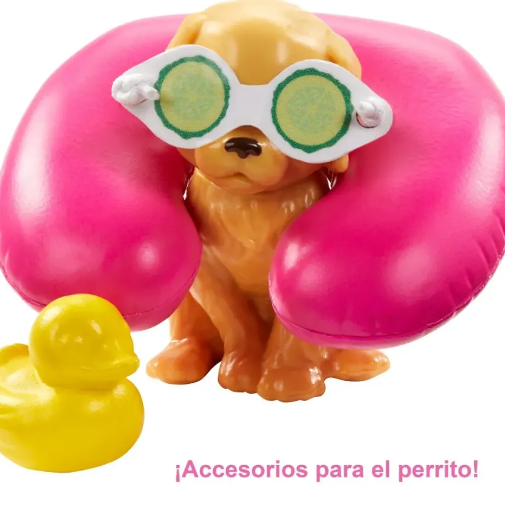 Barbie Munecas Y Peluches*Muneca Modelo Con Accesorios Y Mascotas Bienestar