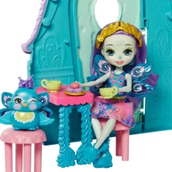 Enchantimals Munecas Y Peluches*Muneca Pavo Real Patter Peacock Con Casita De Campo, Mascota, Casa De Juguete Y Accesorios