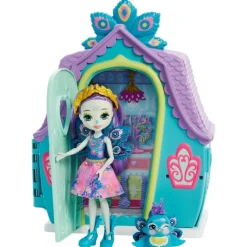 Enchantimals Munecas Y Peluches*Muneca Pavo Real Patter Peacock Con Casita De Campo, Mascota, Casa De Juguete Y Accesorios