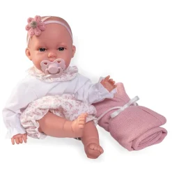 Muñecas Antonio Juan Munecas Y Peluches*Muneca Recien Nacida Baby Toneta Posturitas Con Mantita Munecas Antonio Juan