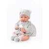 Muñecas Antonio Juan Munecas Y Peluches*Muneca Recien Nacida Gris
