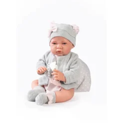 Muñecas Antonio Juan Munecas Y Peluches*Muneca Recien Nacida Gris