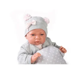 Muñecas Antonio Juan Munecas Y Peluches*Muneca Recien Nacida Gris