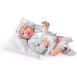 Muñecas Antonio Juan Munecas Y Peluches*Muneca Recien Nacida Gris