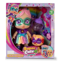 Supercute Munecas Y Peluches*Muneca Y Mascotas Interactiva Super Cute Rainbow Party Doll