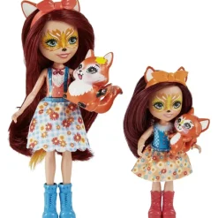 Enchantimals Munecas Y Peluches*Munecas Hermanas Felicity Y Feana Fox Con Mascotas Zorro De Juguete