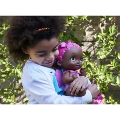 My Garden Baby Munecas Y Peluches*Muneco De Juguete Hago Pipi Morado Con Manta Mariposa Biberon Y Panal Mariposas