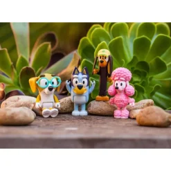 Bluey Preescolar*Pack 4 Figuras De Y Sus Amigos Friends Pack