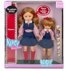 NANCY COLECCIÓN Munecas Y Peluches*Pack Muneca Nancy Y Leslie Colegialas Reedicion 2022 Nancy Coleccion