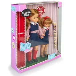 NANCY COLECCIÓN Munecas Y Peluches*Pack Muneca Nancy Y Leslie Colegialas Reedicion 2022 Nancy Coleccion