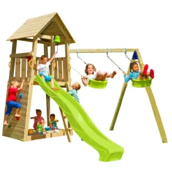 MASGAMES Casitas Y Parques*Parque Infantil Belvedere L Con Columpio Doble