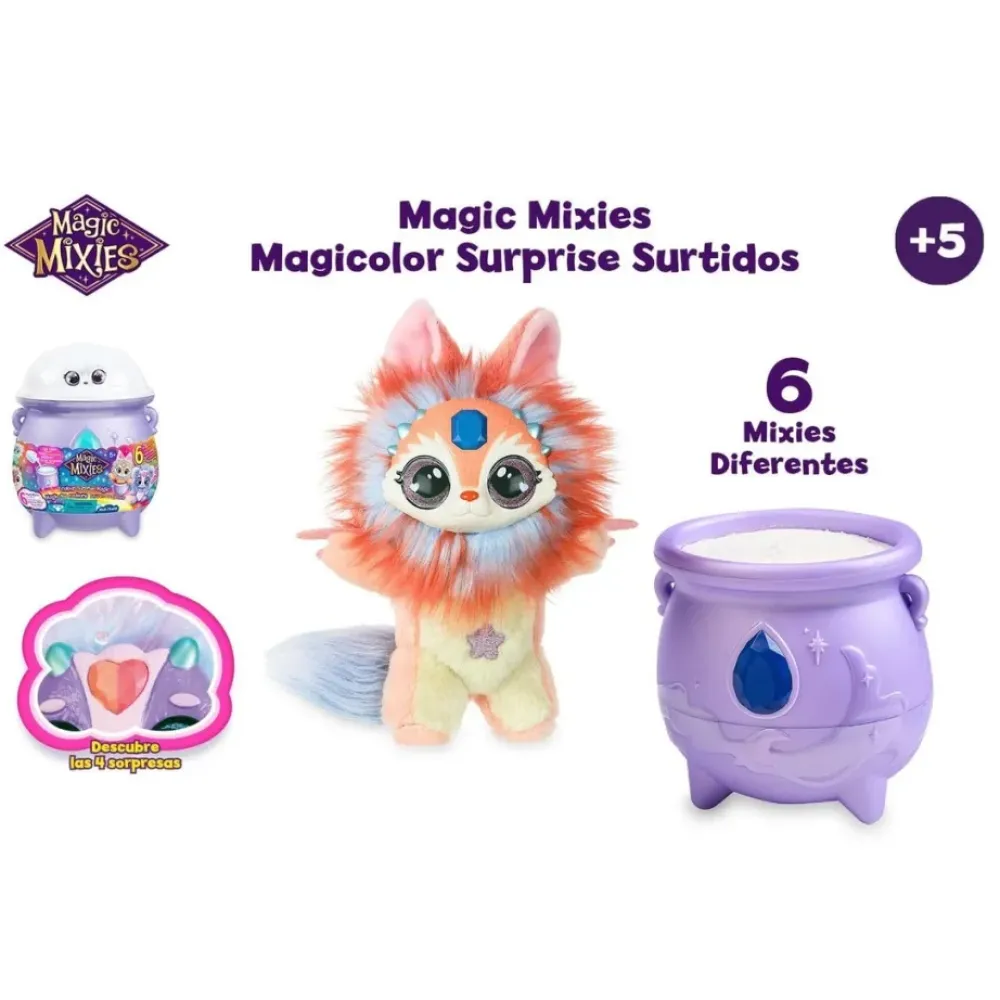 My Magic Mixie Munecas Y Peluches*Peluche Sorpresamagicolor Surprise Con Caldero Magic Mixies