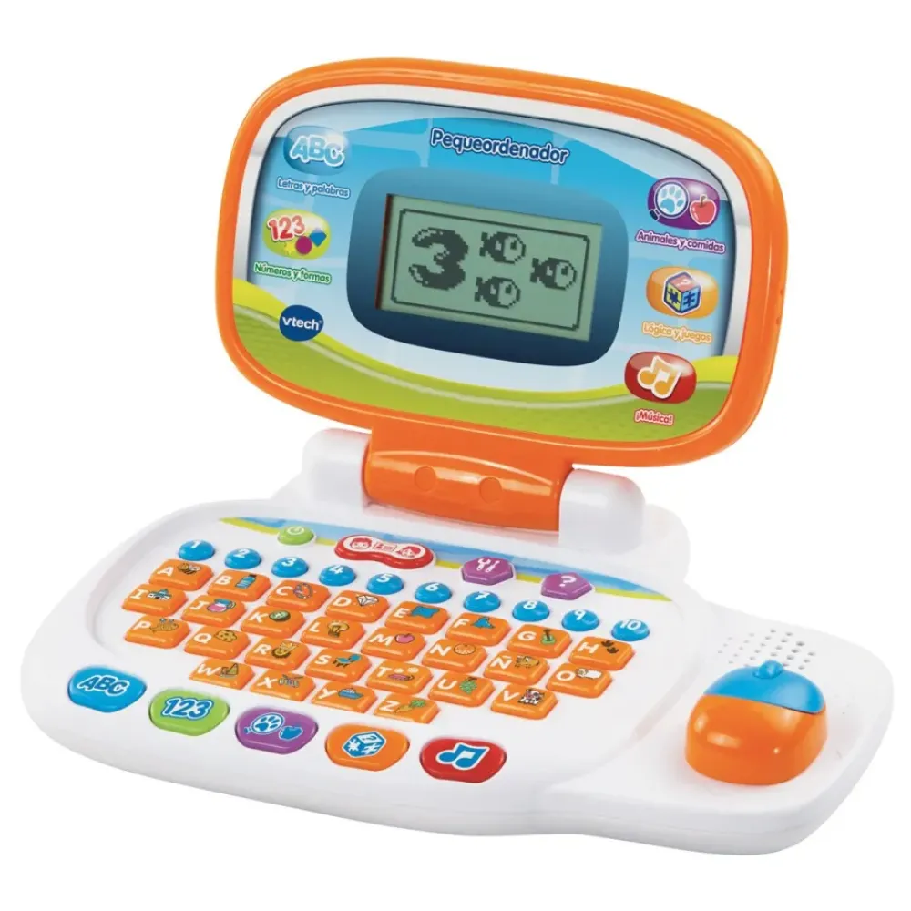 VTech Electrónicos*Pequeordenador Multicolor Ordenador Portatil Educativo Para Ninos, Raton Direccional
